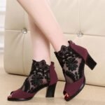 High-heeled sandals Thick-heeled Shoes For Women, Boot Shoes-STRV2193
