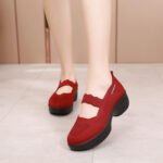 Women’s Old Beijing style mesh shoes, breathable, soft‑soled, Loafer-STRV2442