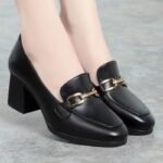 British Style Soft Round-toe Women’s Singl e-layer Shoes, Style Shoes-STRV2544