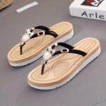 Women’s summer plus-size wedge flip-flops- trendy, Sandal Slipper-STRV298