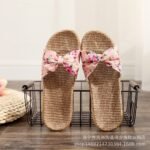 Women’s Linen Slippers, Beautiful and Comfortable for Indoors or Outdoors —Sandal & Slipper-STRV30015