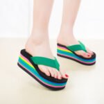 Women’s summer plus-size wedge flip-flops- trendy, Balance Heel-STRV356 - Image 4