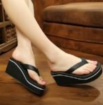 Women’s summer wedge flip-flops Shoes, Balance Heel-STRV416