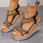 New ethnic-style Bohemian retro beaded elastic band, Balanced Heel – RV744