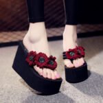 New Style Wedge Heel High Flip-Flops, Platform Sandals, Balanced Heel – RV741 - Image 2