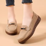 Versatile Metal Buckle Casual Shoes, Canvas & Loafer – DS160 - Image 2
