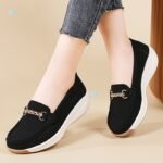 Soft-soled low-cut fashionable loafers for women, Canvas & Loafer – STDS143