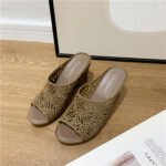 Fashionable & Breathable One-strap Women Shoes, Balanced Heel-STRV698 - Image 3