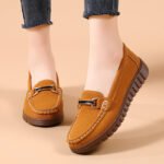 Versatile Metal Buckle Casual Shoes, Canvas & Loafer – DS160 - Image 3