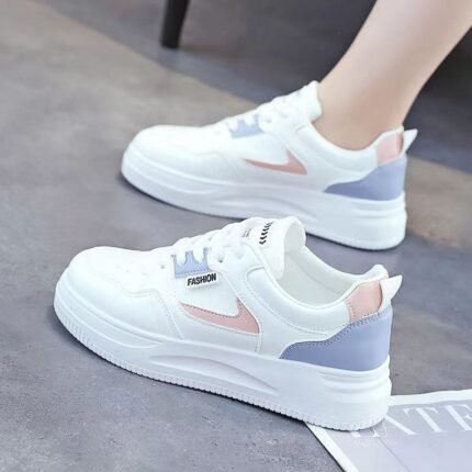 Women’s Thick Sole, Versatile, Korean Style Sneakers for Students, Sneaker & Kades-STWR128