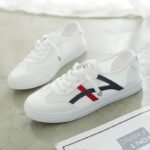 Women’s white sneakers, Breathable mesh shoes, Canvas & Loafer-STDS113