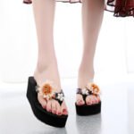 Fashionable High-heeled flip-flops For Women, Sandal & Slipper-STRV30060 - Image 3