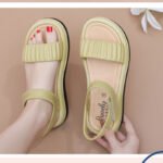 Elegant & Fairy-like Style with Chunky Heel, Non-Slip Slipper For Women, Sandal & Slipper-STRV30068