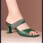 Thin Heel Open Toe Simple One-character Korean Style Shoes For Women, Box Heel – STRV1411 - Image 2