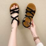 Women’s summer flat Velcro sandals — soft-soled, Korean style. Sandal & Slipper-STRV30012