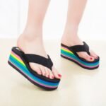 Women’s summer plus-size wedge flip-flops- trendy, Balance Heel-STRV356 - Image 6