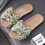 Korean Style Linen Slippers, Soft, Trendy for Home & Outings— Sandal & Slipper-STRV251
